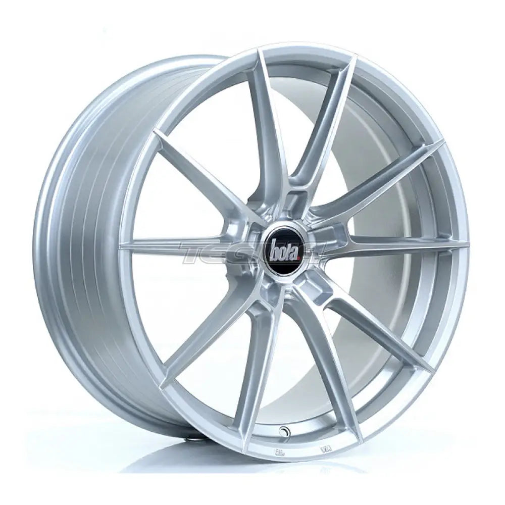 BOLA B19 Alloy Wheel 19x8.5 5x110 ET40 To 45 72.6mm CB Silver Polished Face Alloy Wheels