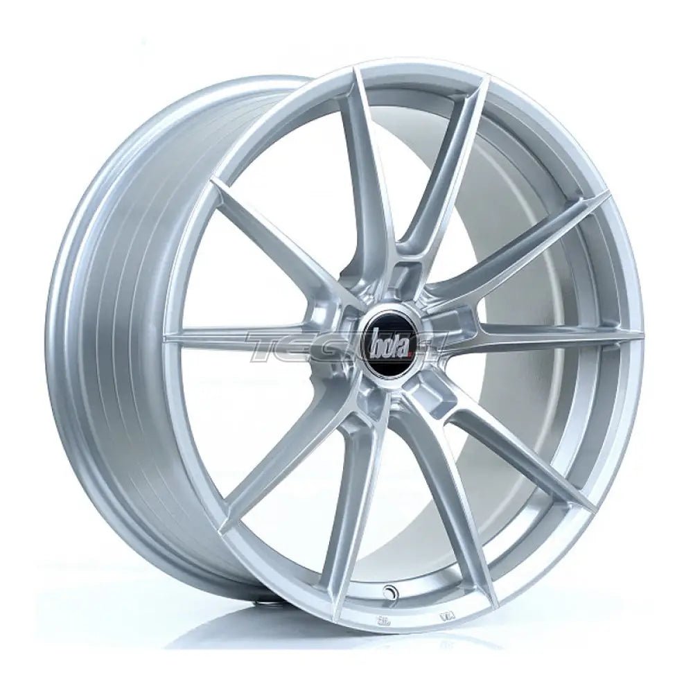 BOLA B19 Alloy Wheel 19x8.5 5x120 ET40 To 45 72.6mm CB Silver Polished Face Alloy Wheels