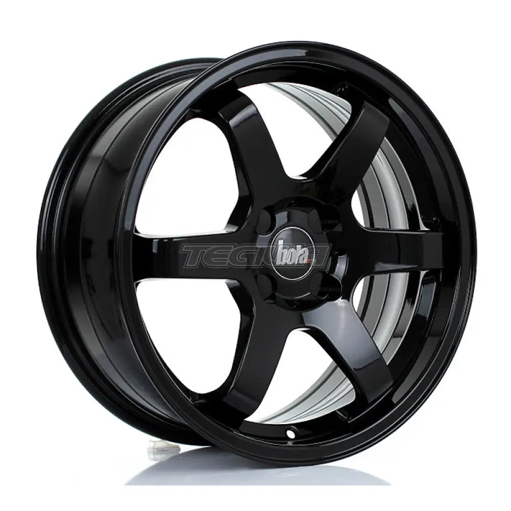 BOLA B1R Alloy Wheel 17x7.5 4x100 ET40 To 45 72.6mm CB Gloss Black Alloy Wheels