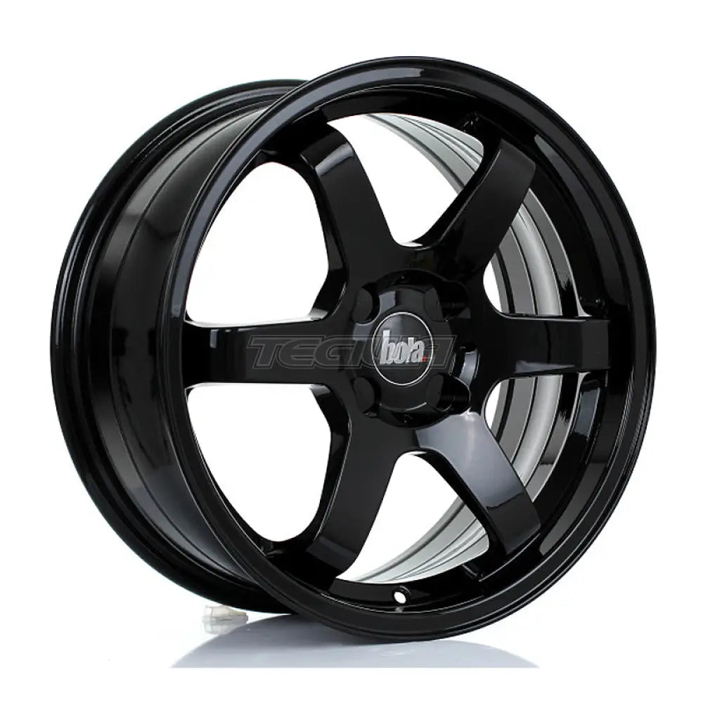 BOLA B1R Alloy Wheel 17x7.5 4x114 ET40 To 45 72.6mm CB Gloss Black Alloy Wheels