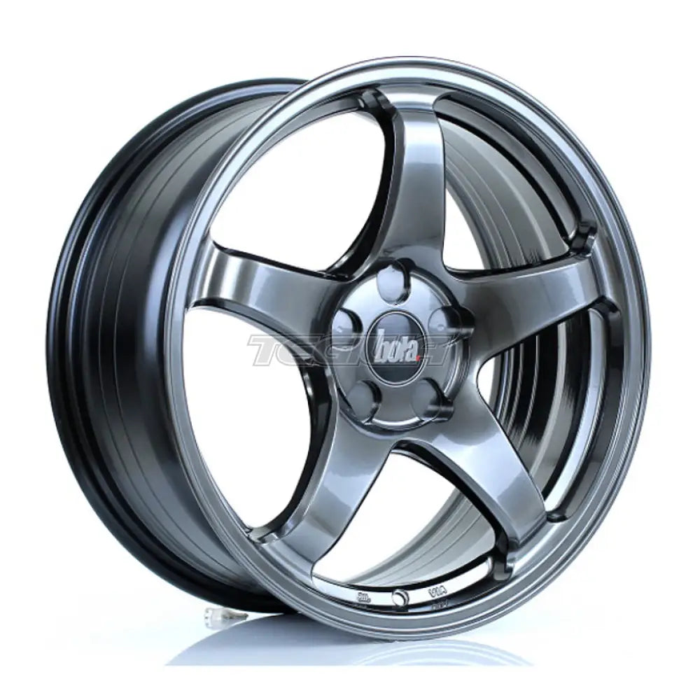 BOLA B2R Alloy Wheel 17x7.5 ET40 4x108 Hyper Black 72.6mm CB Alloy Wheels
