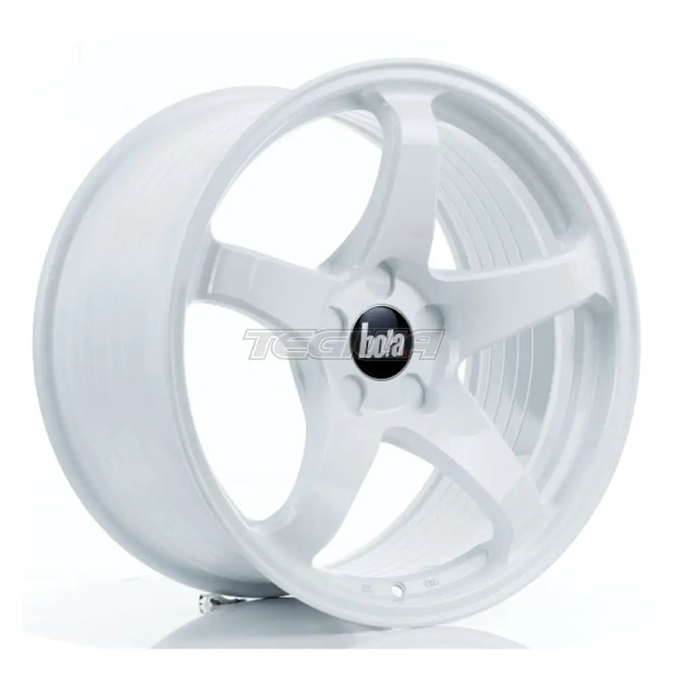 BOLA B2R Alloy Wheel 18x9.5 5x120.65 ET30 To 45 72.6mm CB White Alloy Wheels