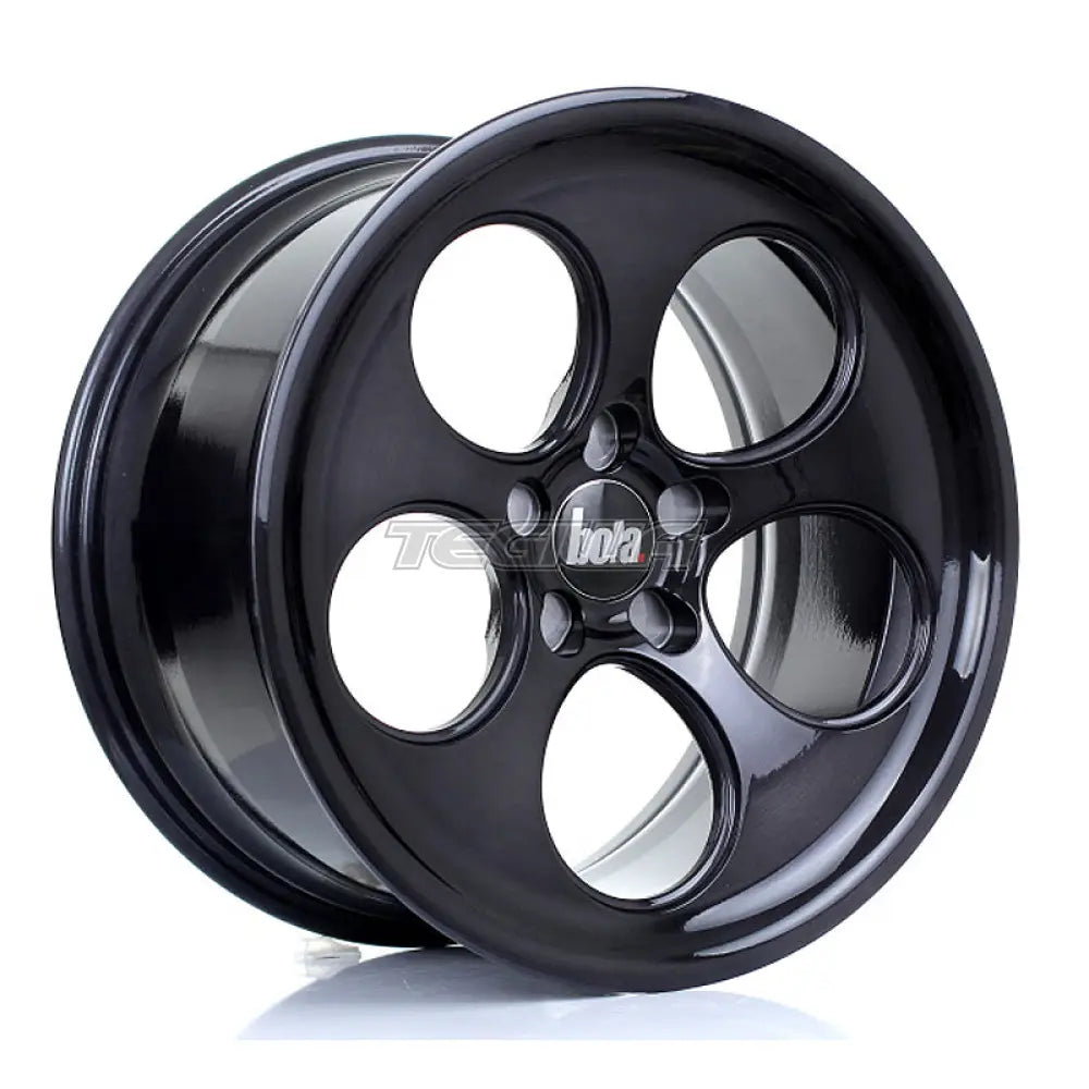 BOLA B5 Alloy Wheel 18x9.5 5x108 ET40 To 45 72.6mm CB Black Brushed Polished Face Alloy Wheels