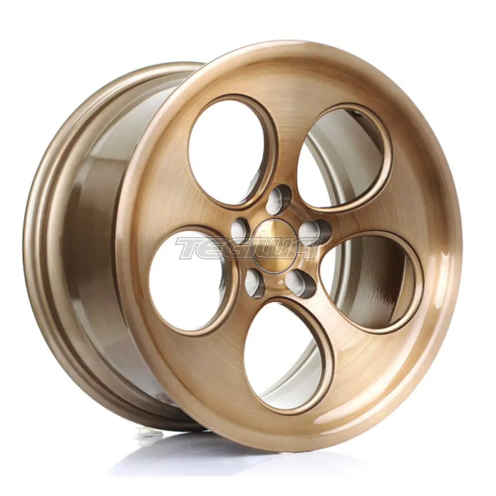 BOLA B5 Alloy Wheel 18x9.5 5x112 ET40 To 45 72.6mm CB Bronze Brushed Polished Face Alloy Wheels