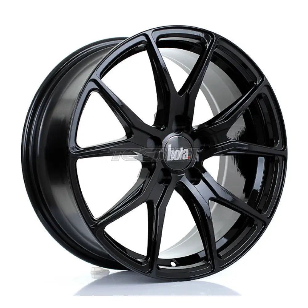 BOLA B6 Alloy Wheel 18x8 5x108 ET30 To 45 72.6mm CB Gloss Black Alloy Wheels