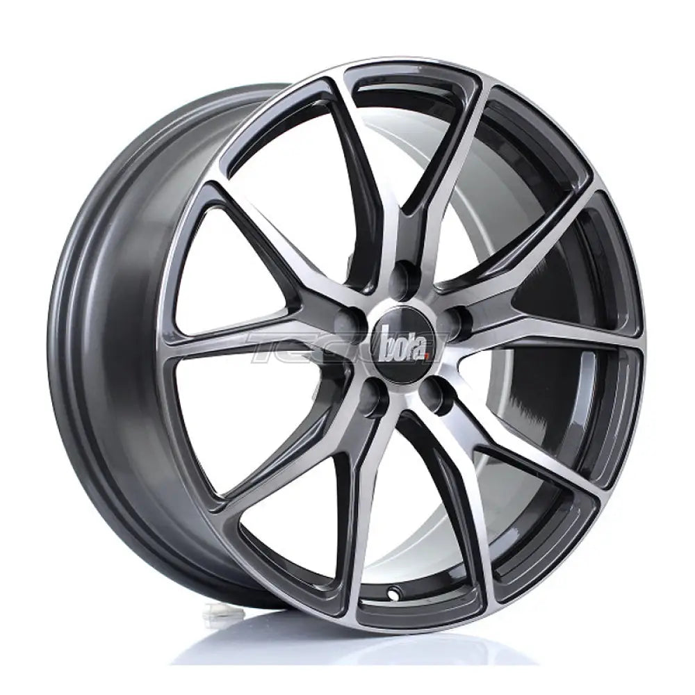 BOLA B6 Alloy Wheel 18x8 5x127 ET30 To 45 72.6mm CB Hyper Titanium Alloy Wheels