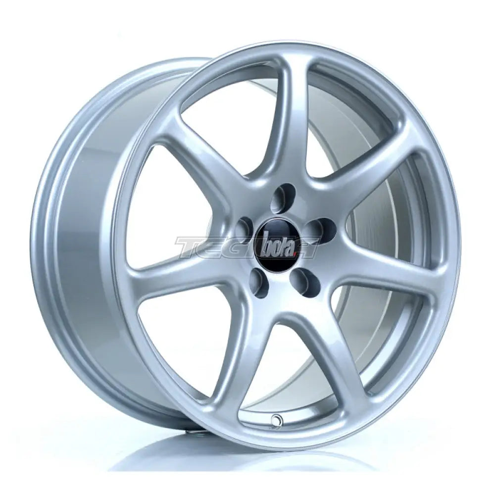 BOLA B7 Alloy Wheel 18x8.5 5x120 ET25 To 45 72.6mm CB Crystal Silver Alloy Wheels