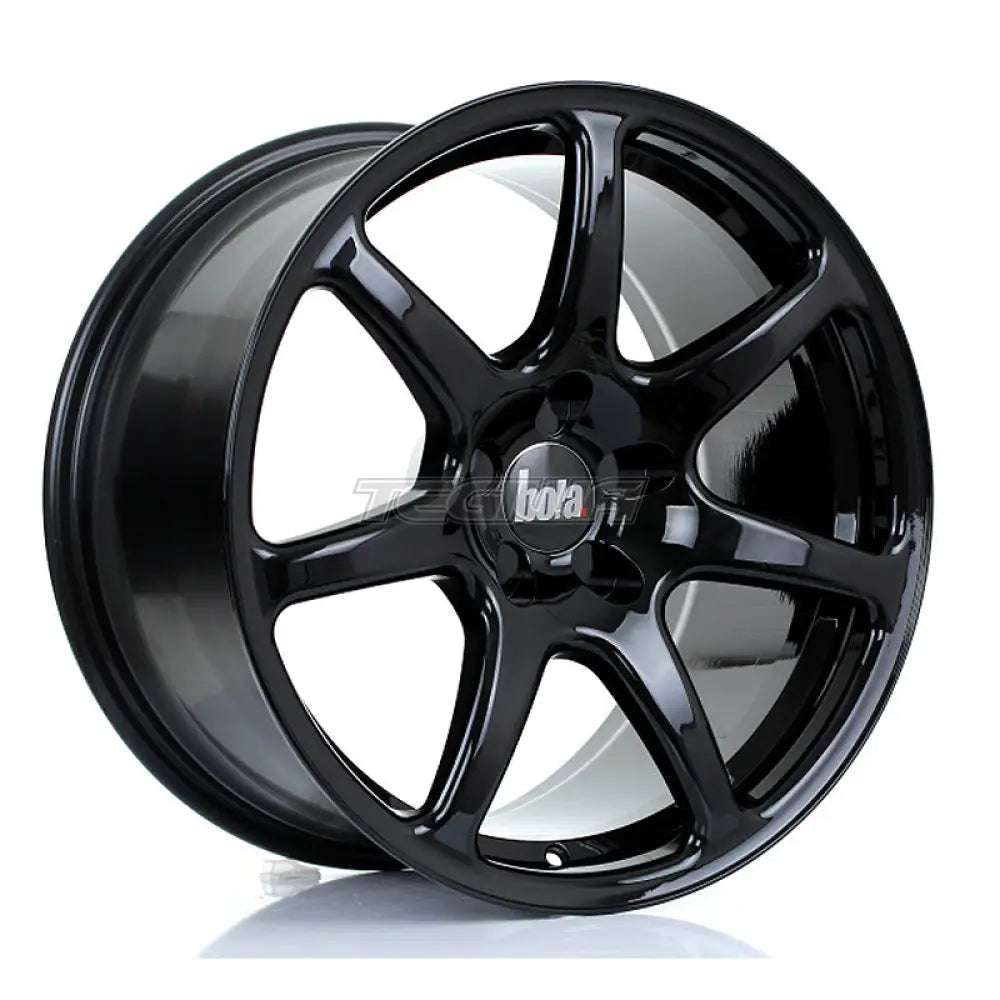 BOLA B7 Alloy Wheel 18x9.5 5x127 ET25 To 45 72.6mm CB Gloss Black Alloy Wheels