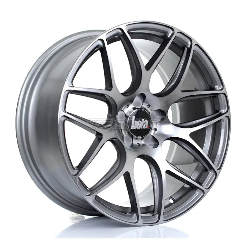 BOLA B8R Alloy Wheel 18x9.5 5x115 ET25 To 45 72.6mm CB Gloss Titanium Alloy Wheels