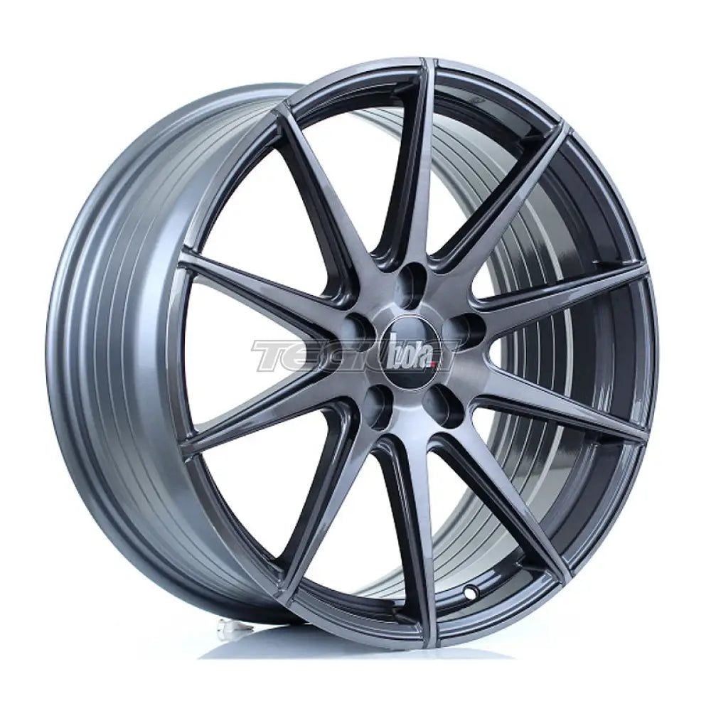 BOLA CSR Alloy Wheel 19x8.5 5x100 ET25 To 45 72.6mm CB Titanium Brushed Alloy Wheels
