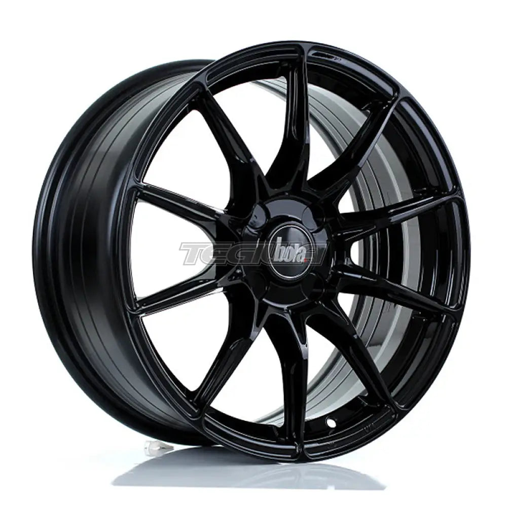 BOLA FLB Alloy Wheel 17x7.5 4x114 ET40 To 45 72.6mm CB Gloss Black Alloy Wheels