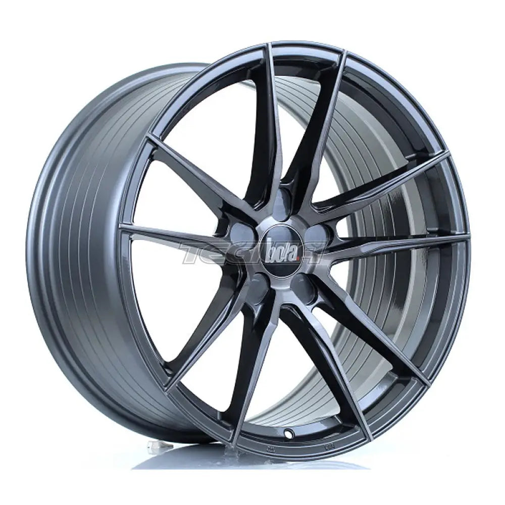 BOLA FLD Alloy Wheel 19x9.5 5x127 ET25 To 45 72.6mm CB Titanium Brushed Alloy Wheels