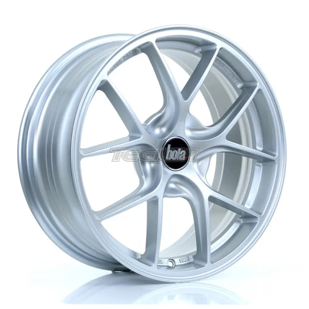 BOLA FLE Alloy Wheel 17x7.5 5x108 ET40 To 45 72.6mm CB Crystal Silver Alloy Wheels
