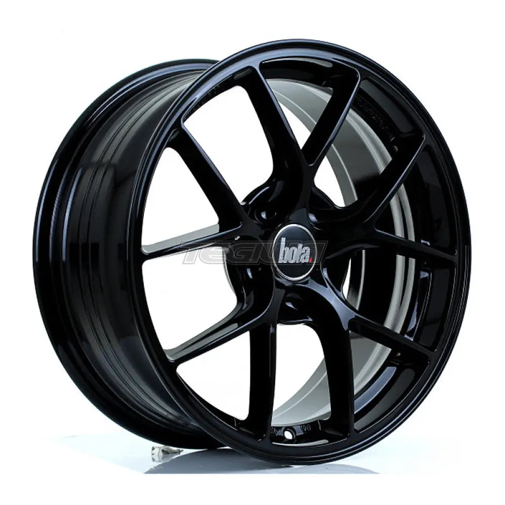 BOLA FLE Alloy Wheel 17x7.5 5x108 ET40 To 45 72.6mm CB Gloss Black Alloy Wheels