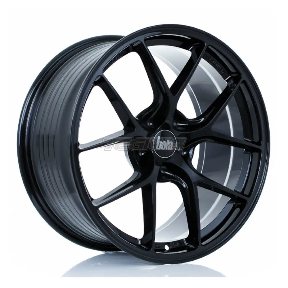 BOLA FLE Alloy Wheel 18x9 5x115 ET35 To 50 72.5mm CB Gloss Black Alloy Wheels