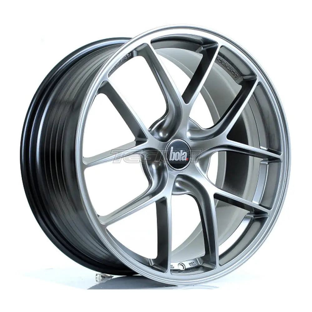 BOLA FLE Alloy Wheel 19x8.5 5x108 ET42 To 50 72.6mm CB Hyper Black Alloy Wheels