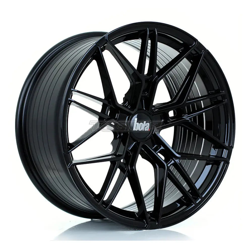 BOLA FLV Alloy Wheel 19x9.5 5x105 ET15 To 50 72.6mm CB Gloss Black Alloy Wheels