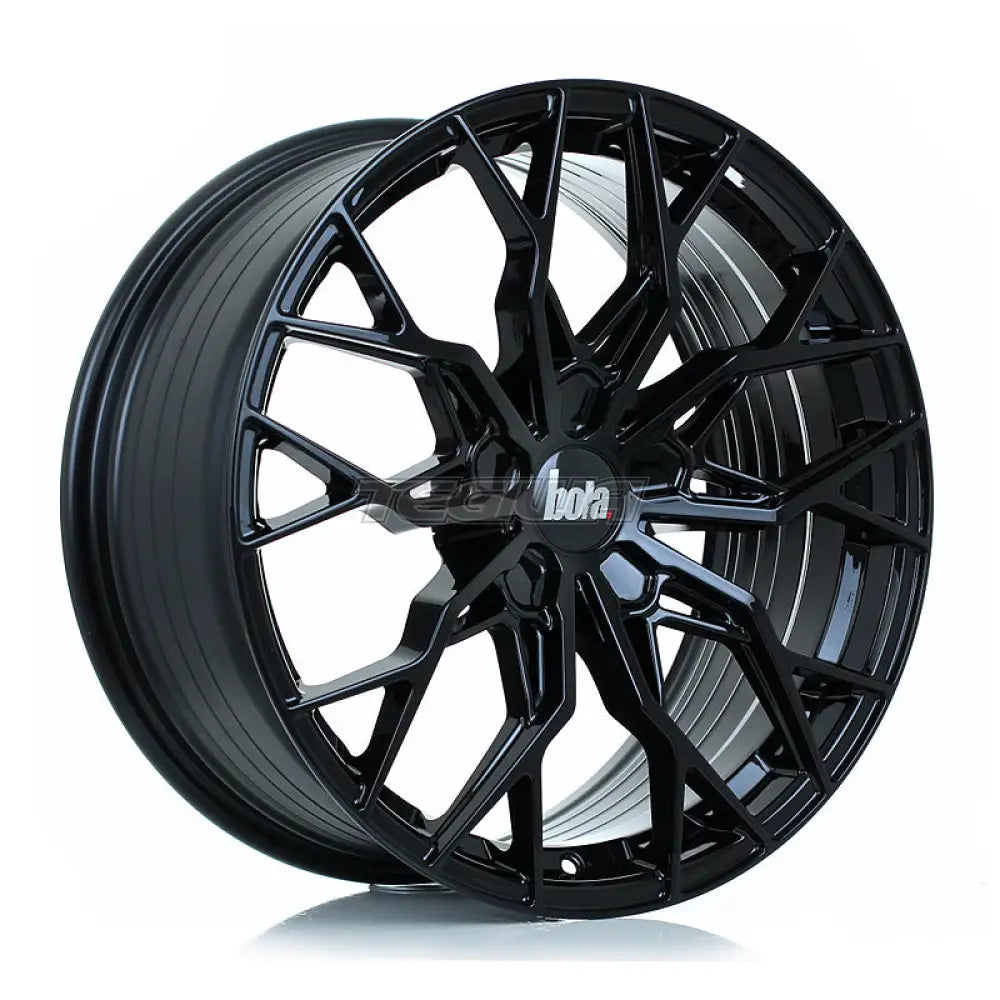 BOLA FLX Alloy Wheel 19x8.5 5x127 ET25 To 55 72.6mm CB Gloss Black Alloy Wheels