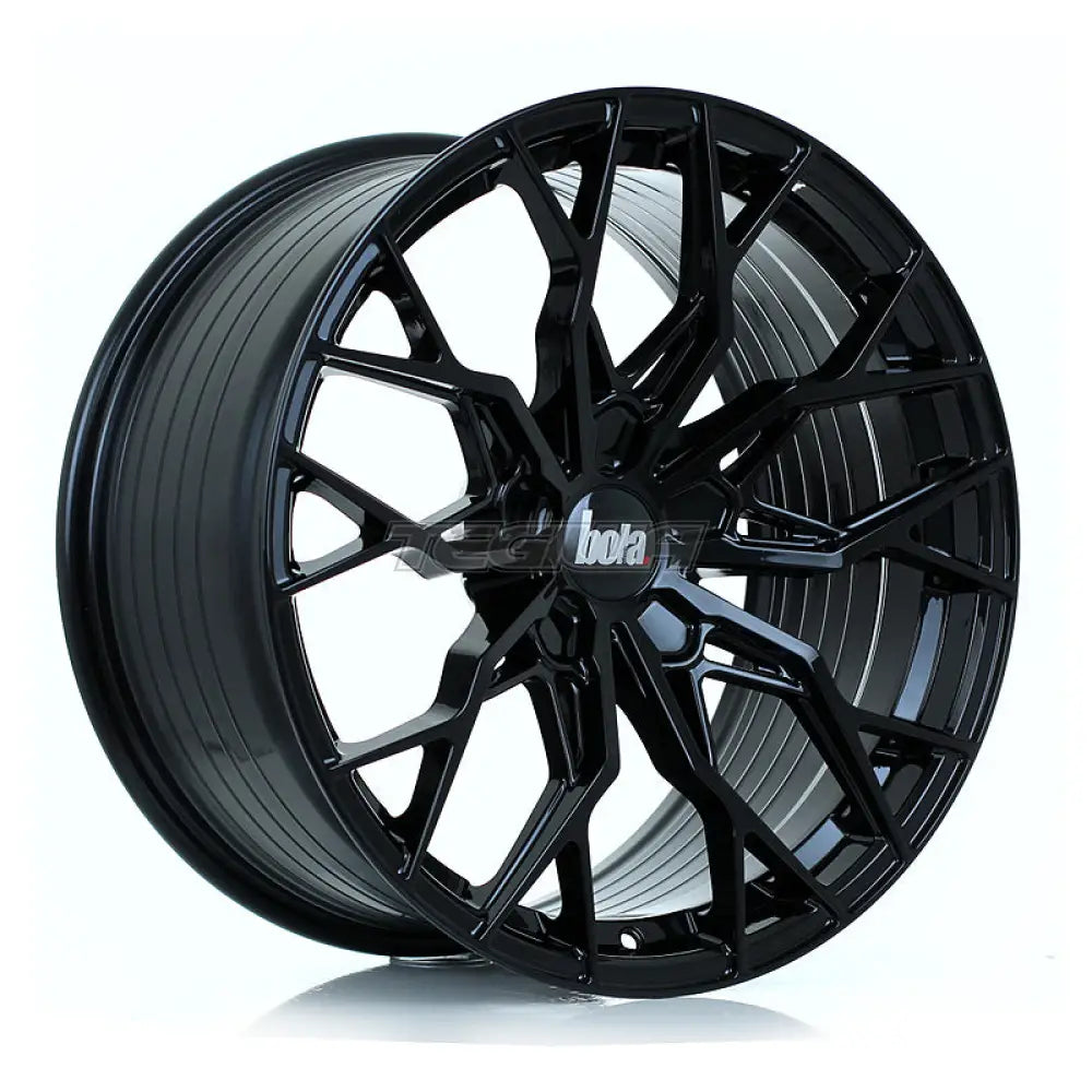 BOLA FLX Alloy Wheel 19x9.5 5x127 ET15 To 50 72.6mm CB Gloss Black Alloy Wheels