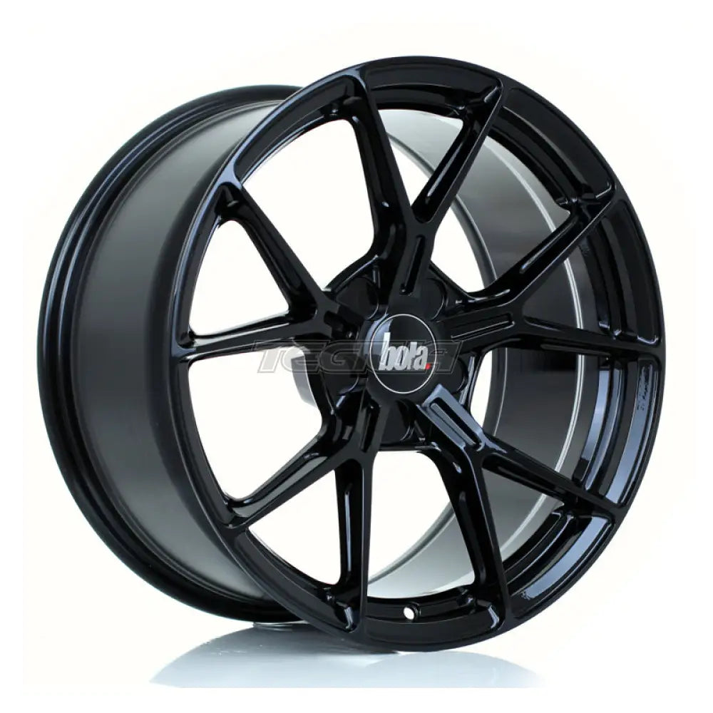 BOLA FLY Alloy Wheel 18x9 5x108 ET15 To 47 72.5mm CB Gloss Black Alloy Wheels