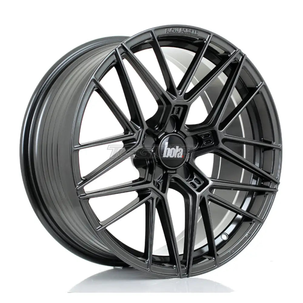 BOLA FLZ Alloy Wheel 19x8.5 5x128 ET25 To 50 72.5mm CB Gloss Gunmetal Alloy Wheels