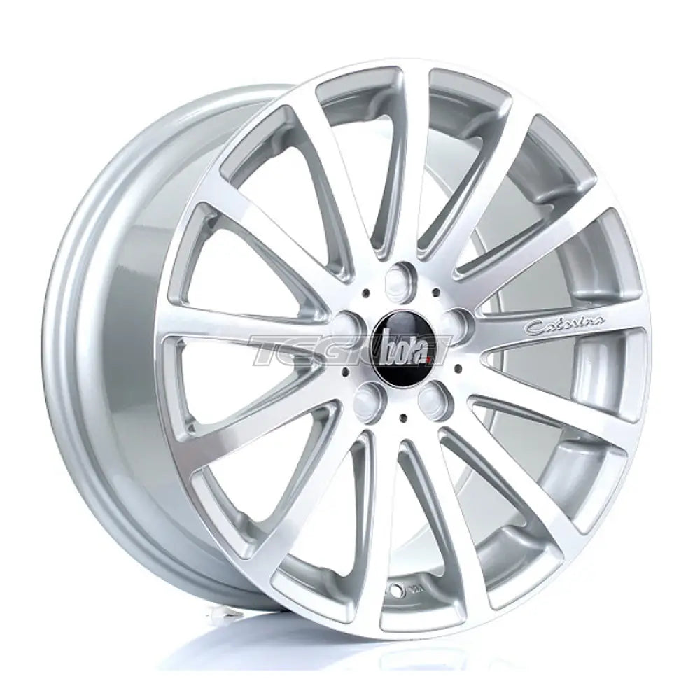 BOLA XTR Alloy Wheel 18x8.5 5x120.65 ET40 To 45 72.6mm CB Silver Polished Face Alloy Wheels