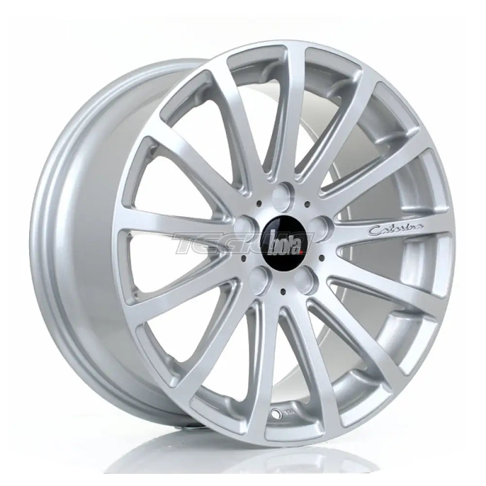 BOLA XTR Alloy Wheel 18x8.5 5x120 ET40 To 45 72.6mm CB Crystal Silver Alloy Wheels