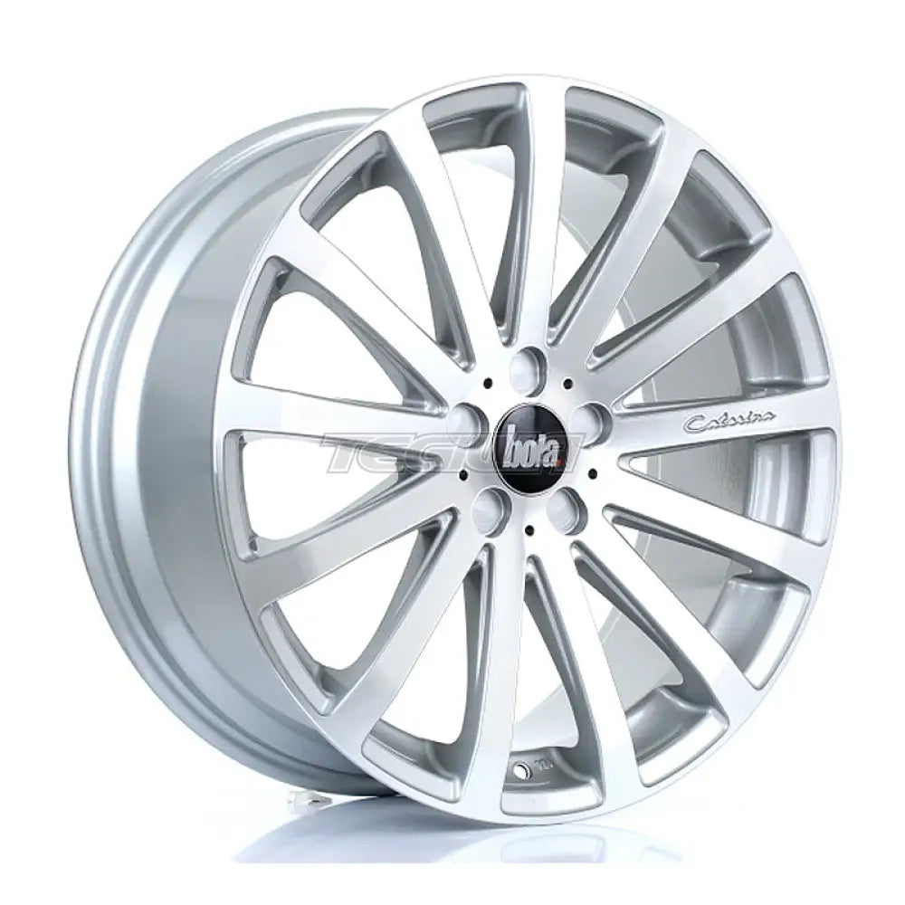 BOLA XTR Alloy Wheel 20x8.5 5x120.65 ET20 To 45 72.6mm CB Silver Polished Face Alloy Wheels