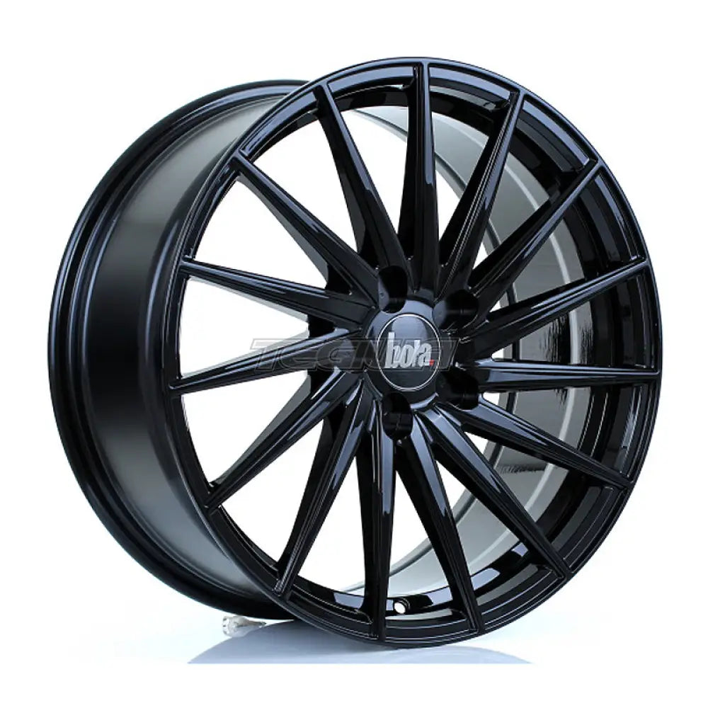 BOLA ZFR Alloy Wheel 19x8.5 5x108 ET25 To 45 72.6mm CB Gloss Black Alloy Wheels