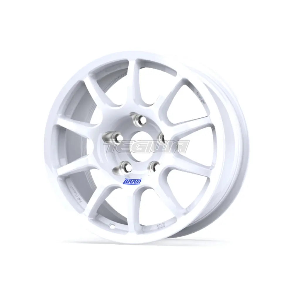 Braid Fullrace Maxlight Alloy Wheel 15x7 ET15 to 55 4x100 White Shiny Alloy Wheels