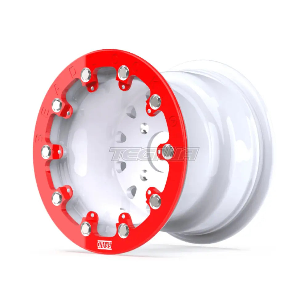 Braid Tenrace + Beadlock A Alloy Wheel 10x8 ET3 + 5 4x130 White Shiny Alloy Wheels