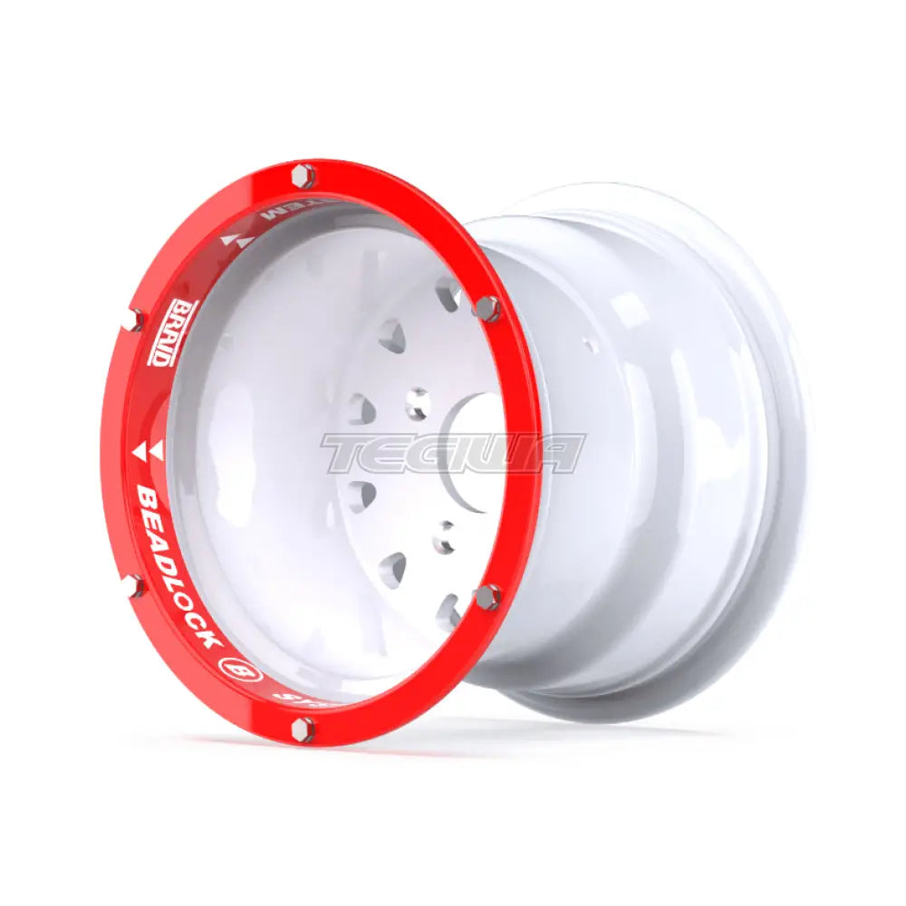 Braid Tenrace + Beadlock B Alloy Wheel 10x5 ET3 + 2 4x100 White Shiny Alloy Wheels