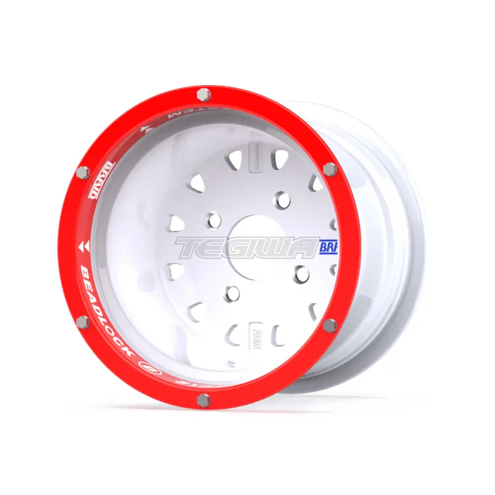 Braid Tenrace + Beadlock B Alloy Wheel 10x5 ET3 + 2 4x100 White Shiny Alloy Wheels