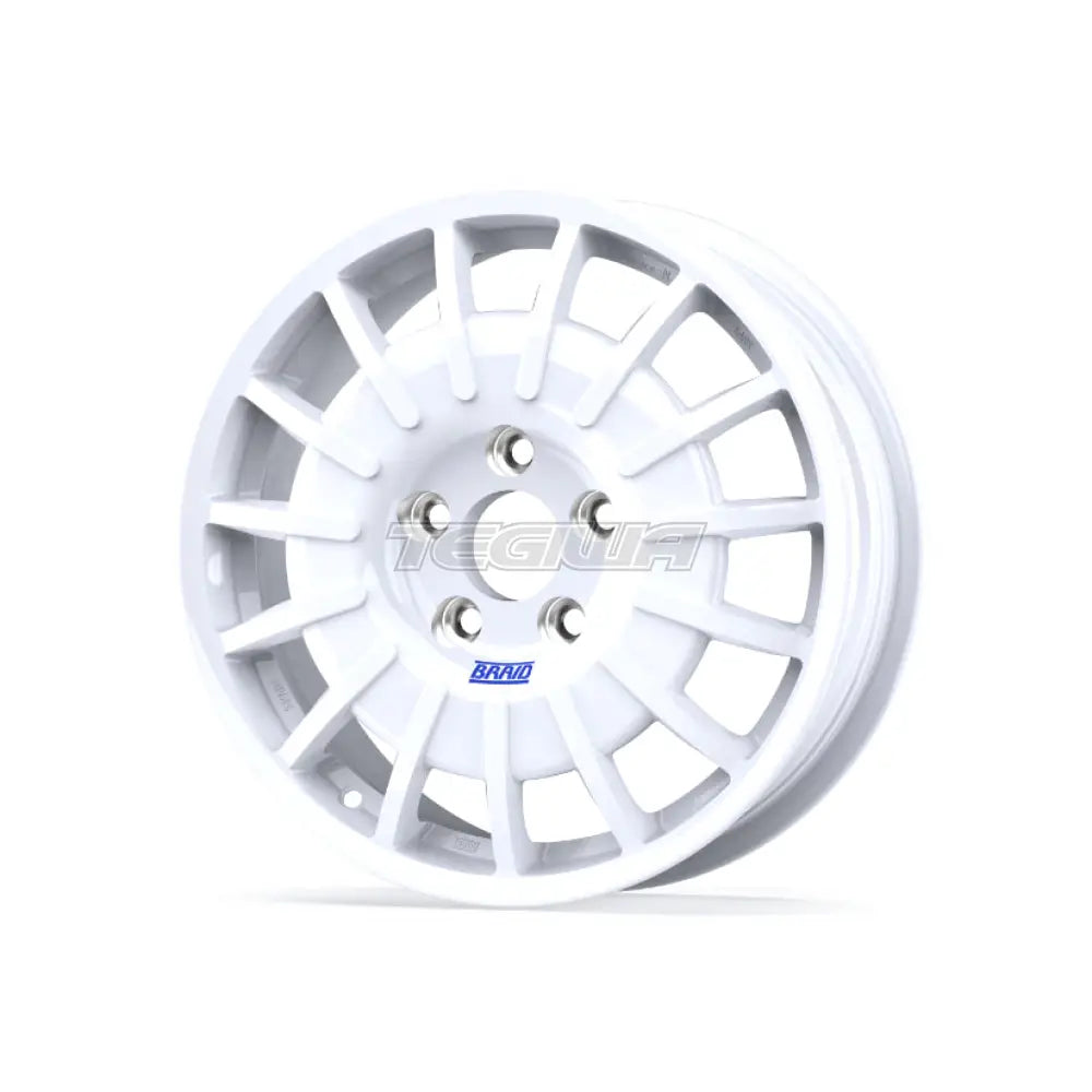 Braid Winrace N Lars Alloy Wheel 16x5.5 ET9 to 60 4x95 White Shiny Alloy Wheels