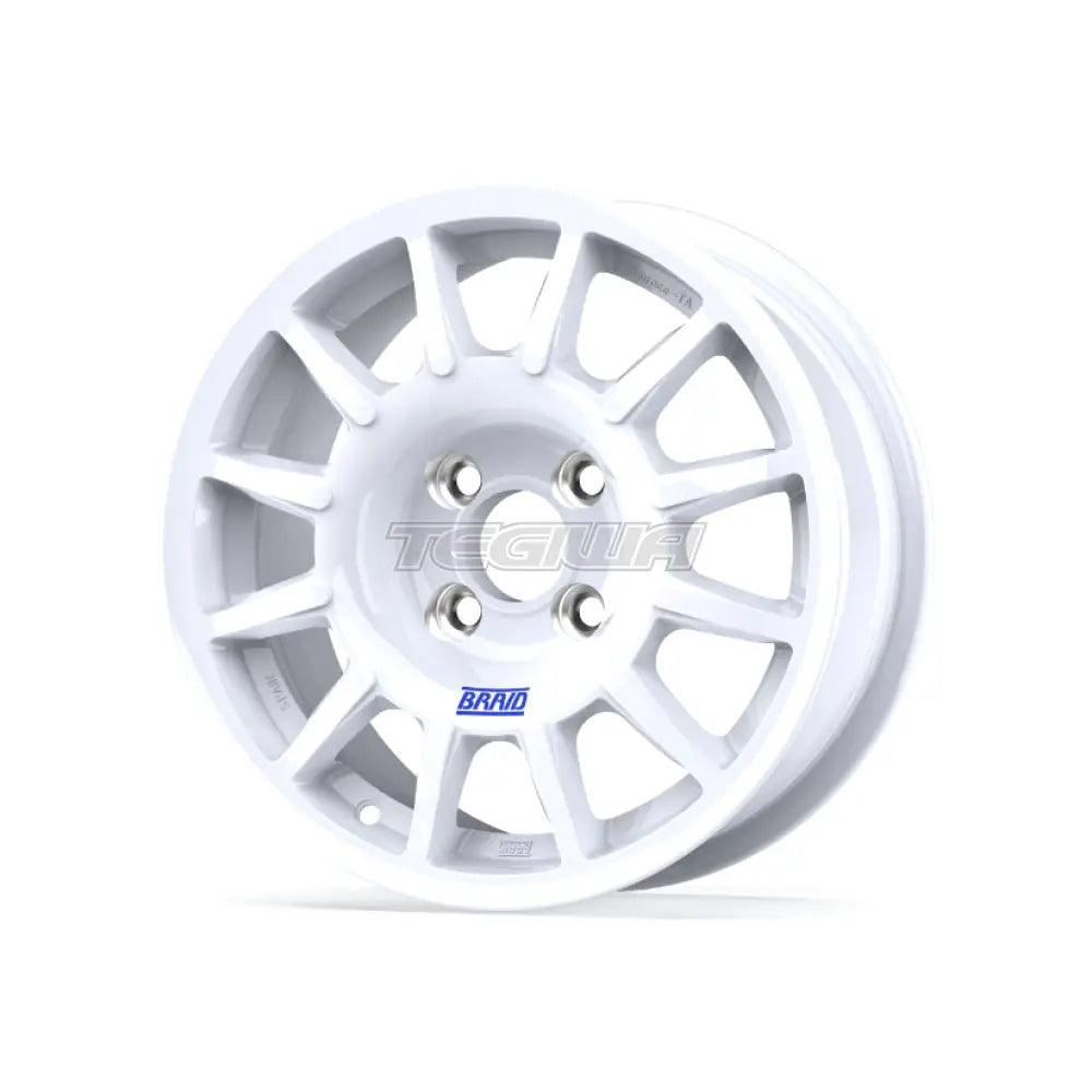 Braid Winrace TA Alloy Wheel 14x6 ET12 to 53 4x98 White Shiny Alloy Wheels