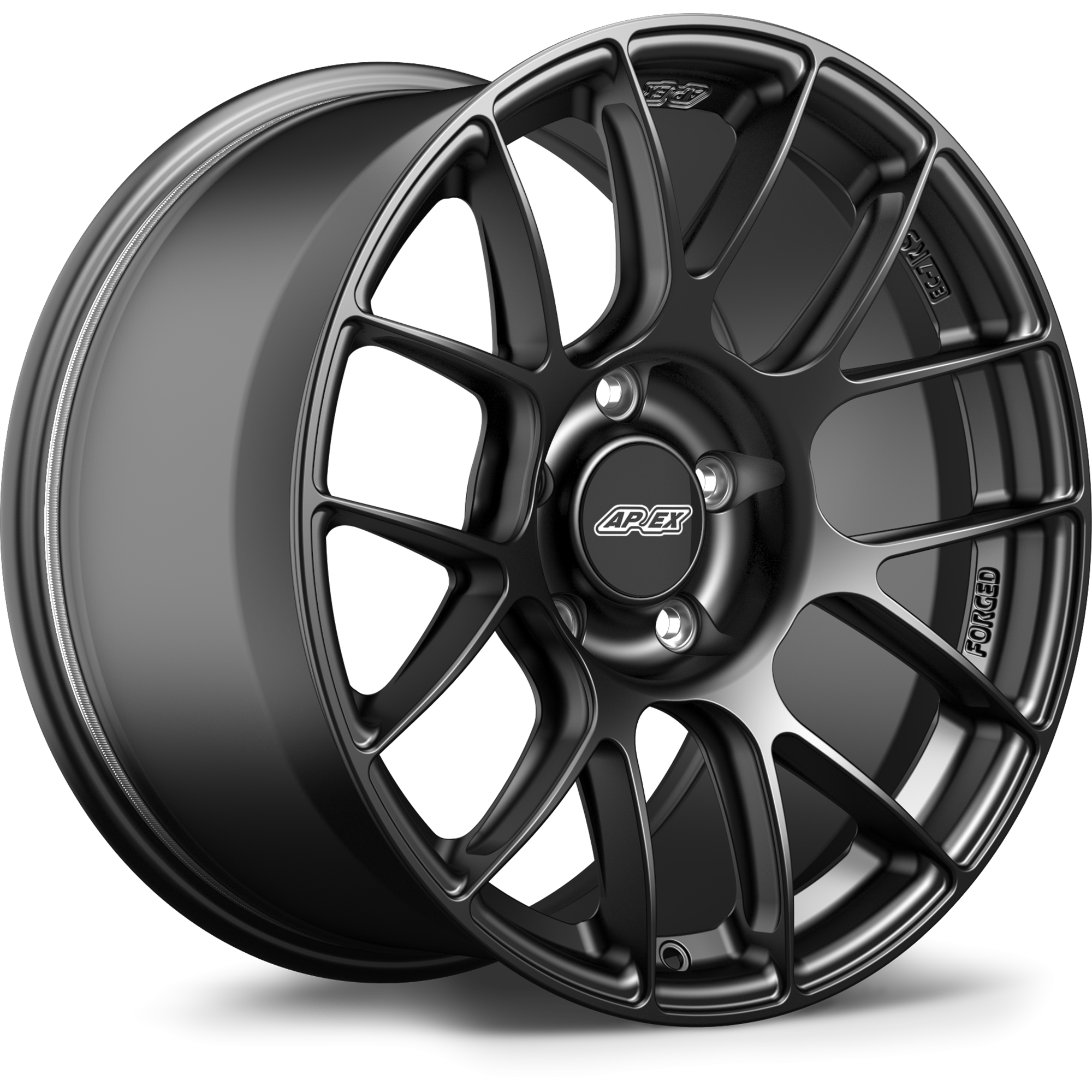 Apex EC-7RS Forged Alloy Wheel 18x11 ET52 5x114.3 Satin Black 70.5mm CB