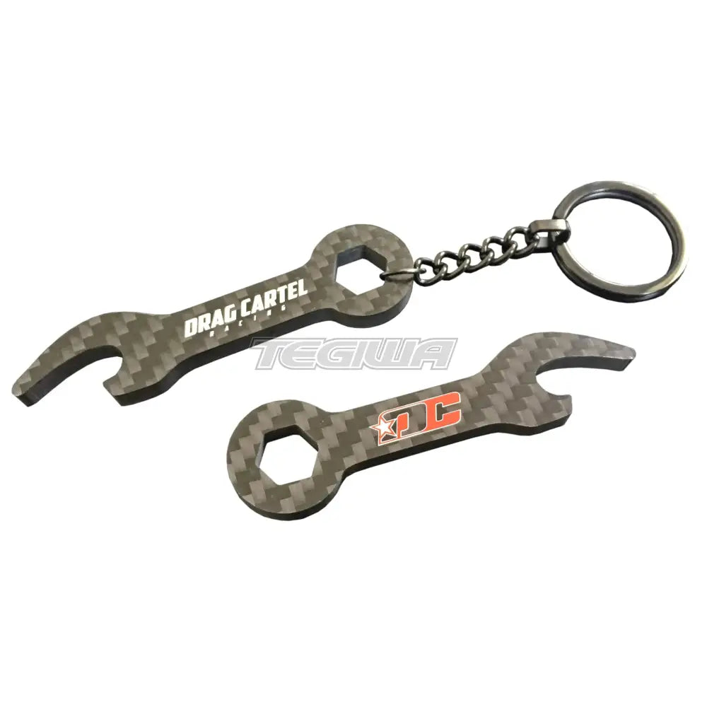 Drag Cartel DC Themed Carbon Fiber Wrench/Bottle Opener Lanyards Keyrings & Gifts