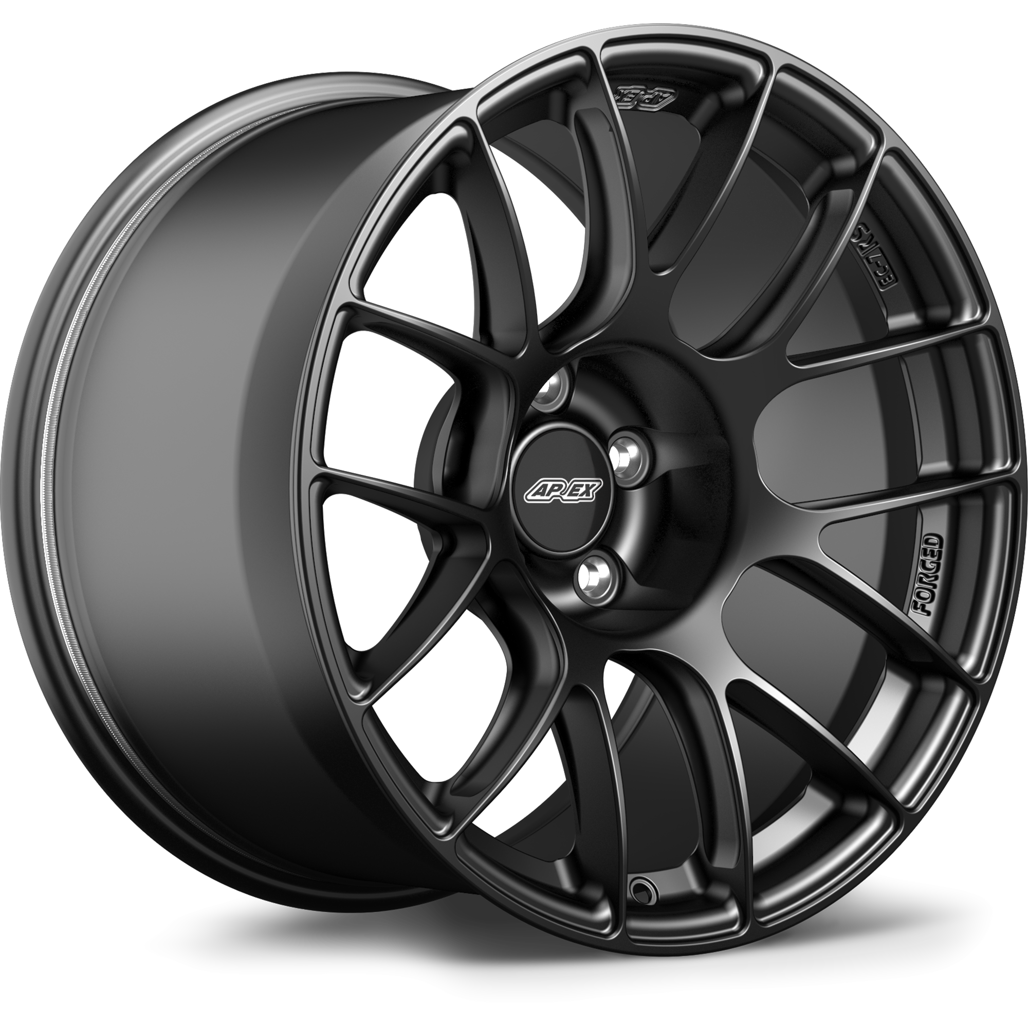 Apex EC-7RS Forged Alloy Wheel 18x11 ET7 5x120 Satin Black 67.1mm CB