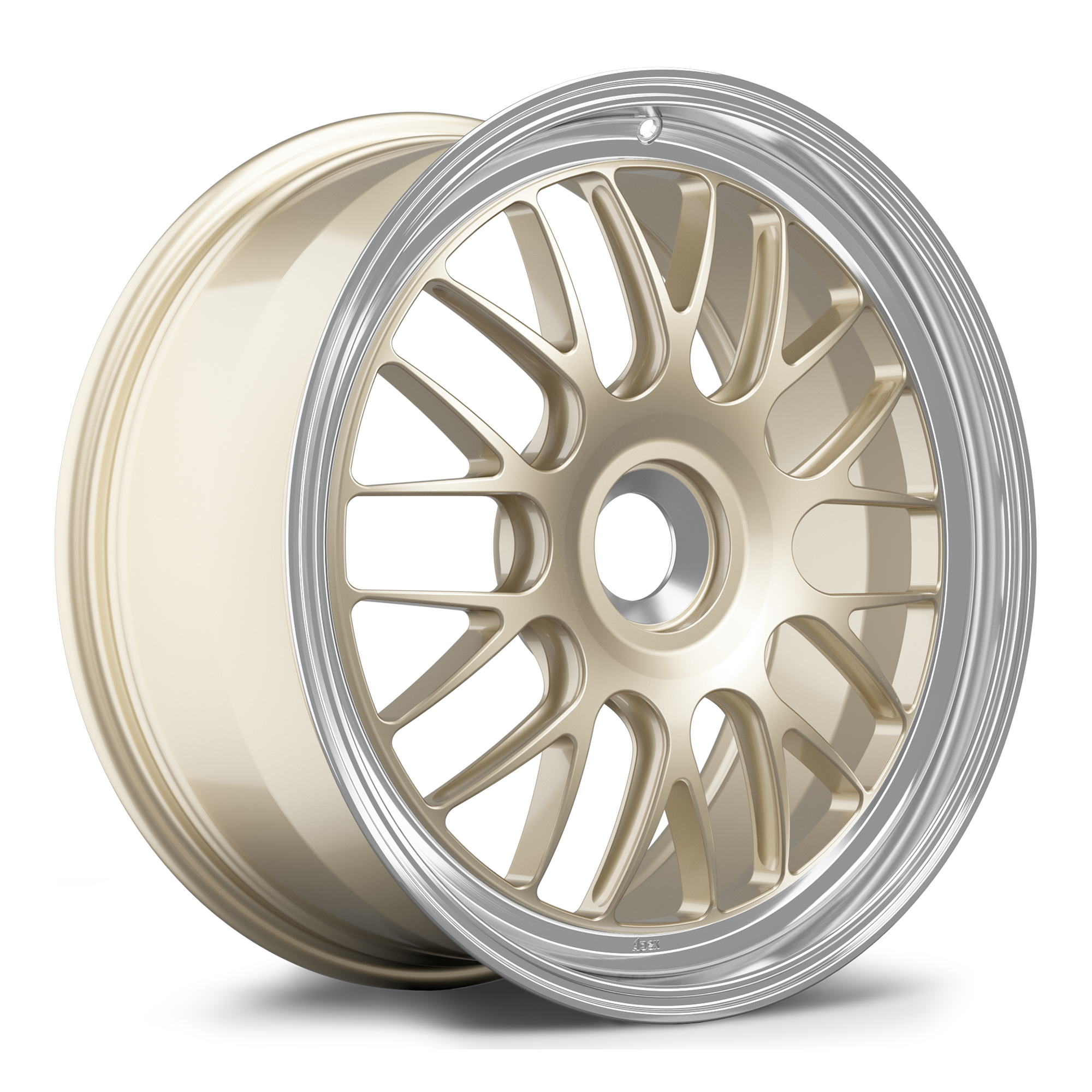 Apex ML-10RT Forged Alloy Wheel 20x9 ET47 PSCL Gloss Motorsport Gold - Machined Lip 101mm CB