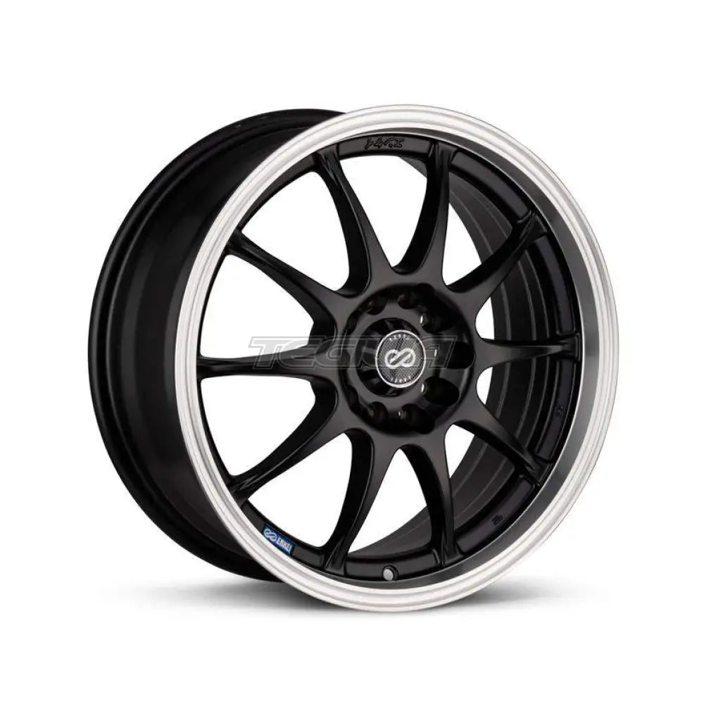 Enkei J10 Alloy Wheel 16x7 ET42 4x100/114.3 Matt Black Machined Lip 72.62mm CB Alloy Wheels