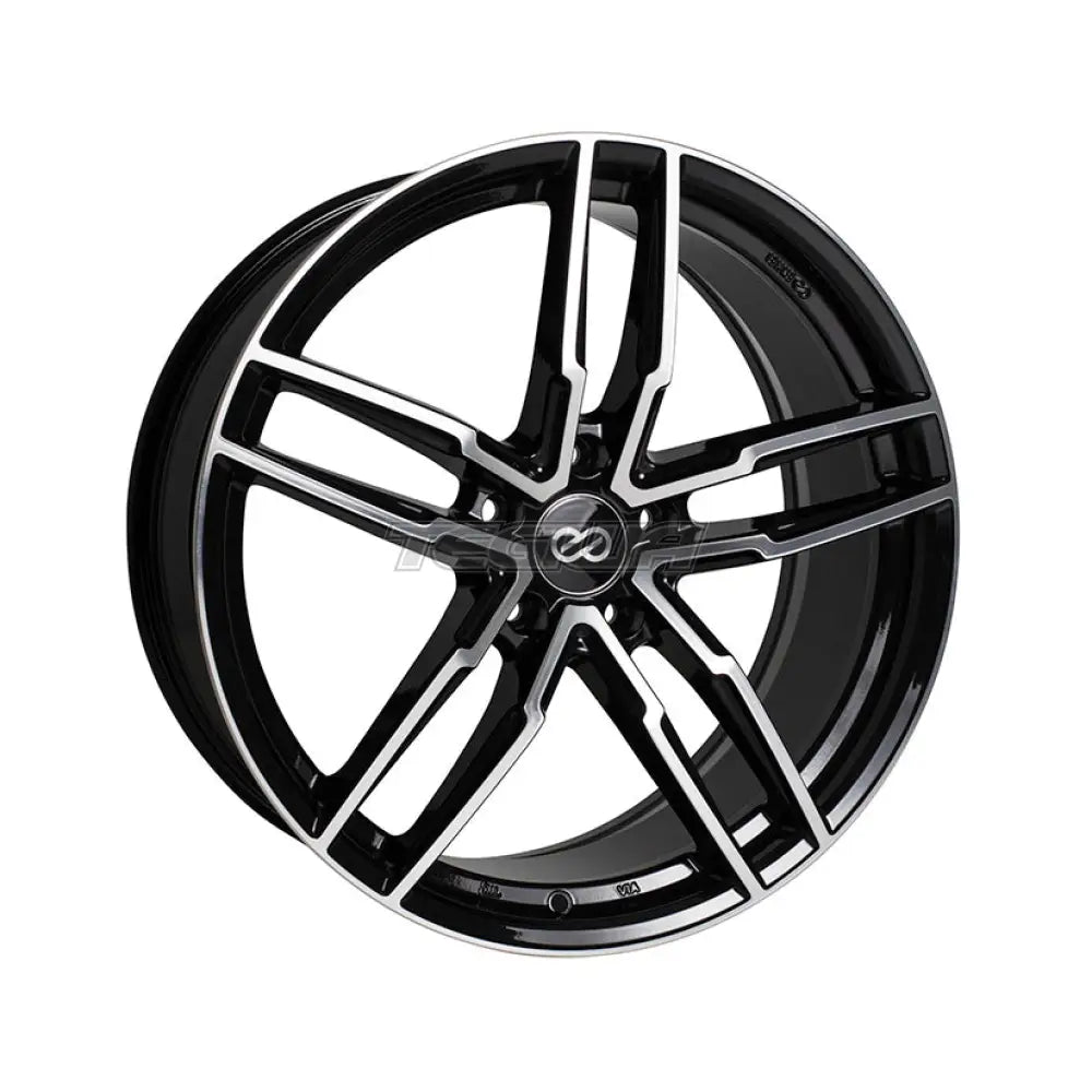 Enkei SS05 Alloy Wheel 17x7.5 ET45 5x100 Black Machined 72.6mm CB Alloy Wheels