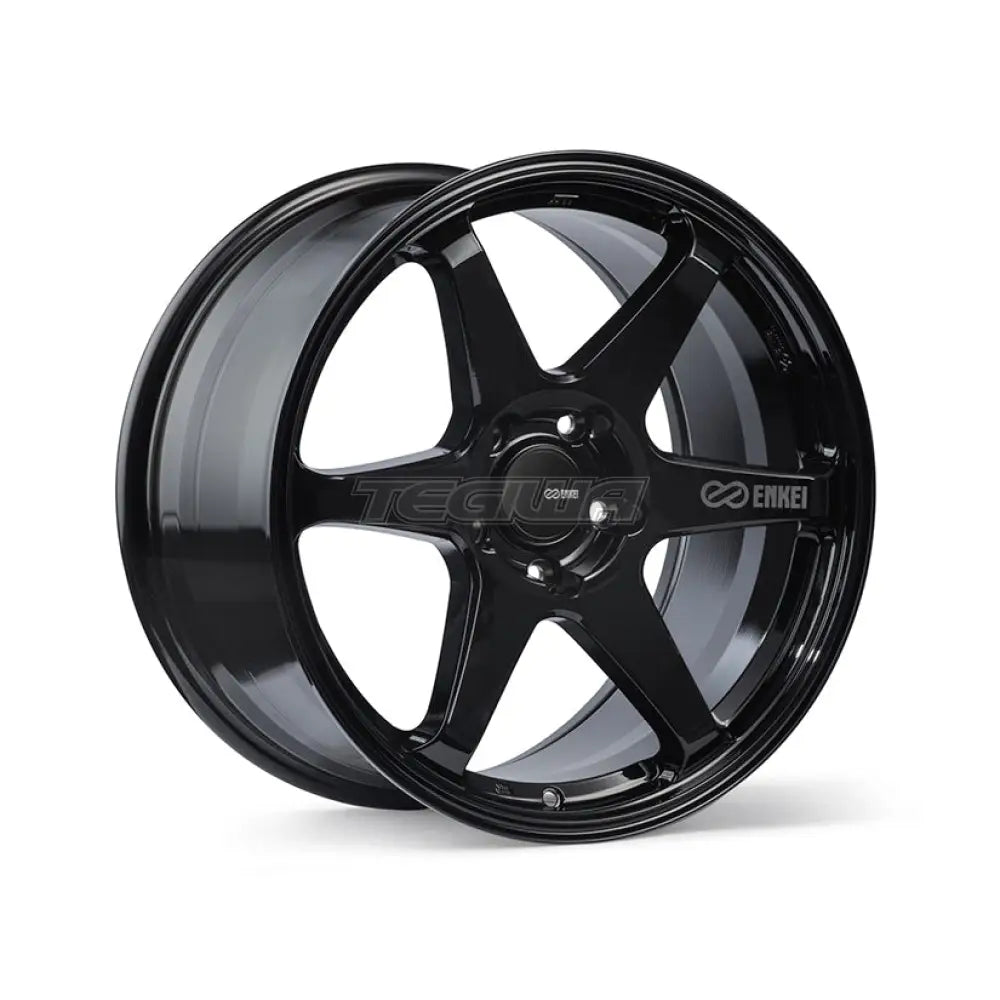 Enkei T6R Alloy Wheel 18x8 ET45 5x100 Gloss Black 72.6mm CB Alloy Wheels