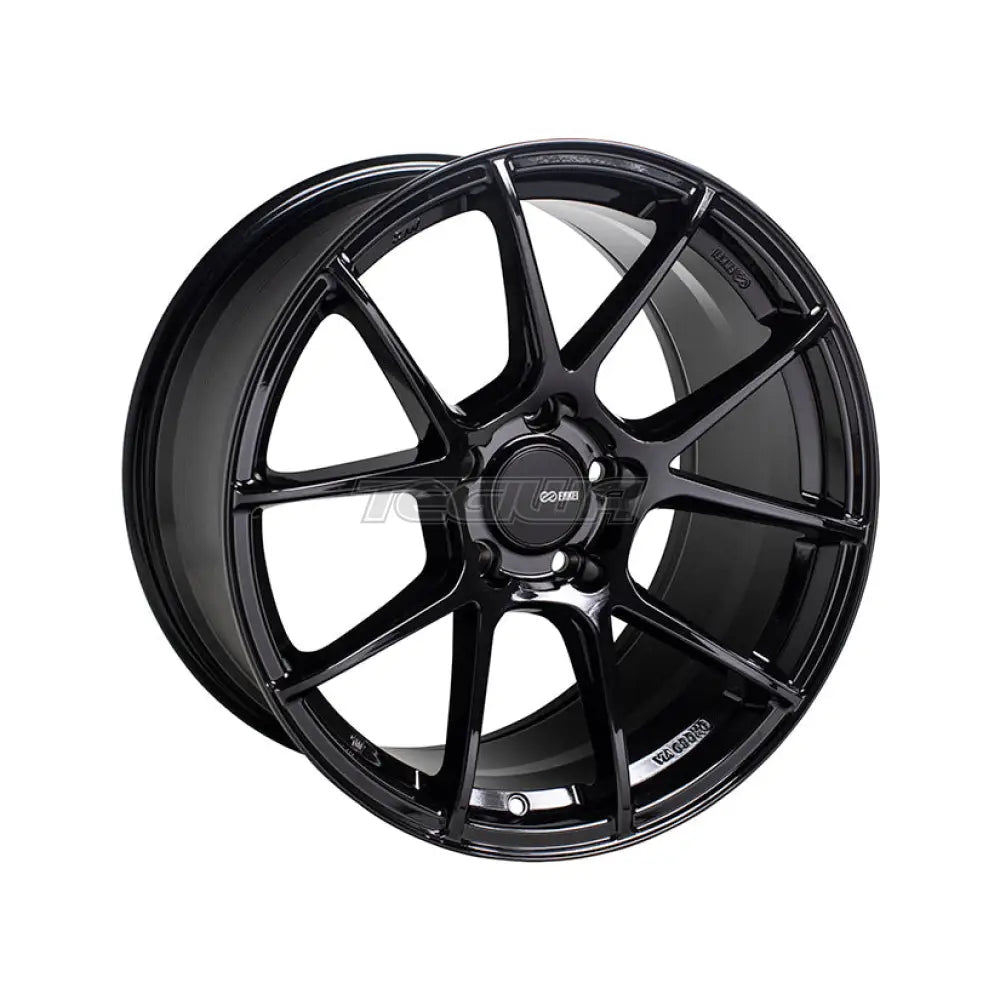 Enkei TS-V Alloy Wheel 18x8 ET45 5x112 Gloss Black 72.6mm CB Alloy Wheels