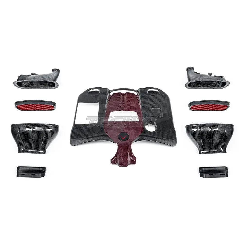 Eventuri Carbon Fibre Intake and Engine Cover Mercedes G63 AMG 18-24 Induction Kit/Airbox