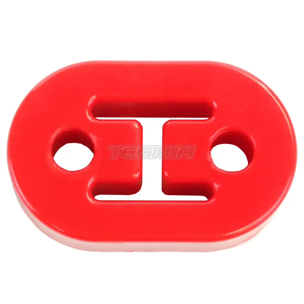 Exoracing Polyurethane Exhaust Hanger Mounts Red / Single Gaskets Flanges & Clamps