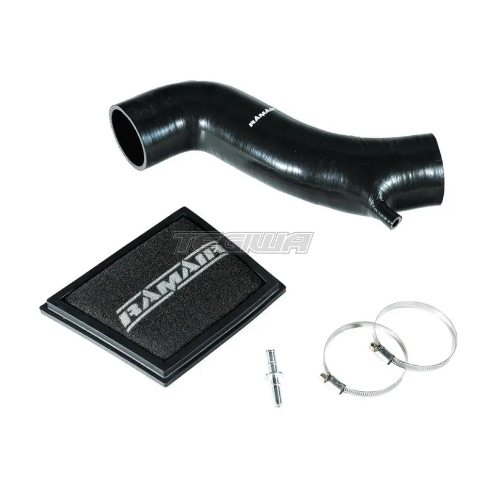 Foam Direct Panel Air Filter & Intake Hose For Mk7 Ford Fiesta St 13-19 Black Pipes