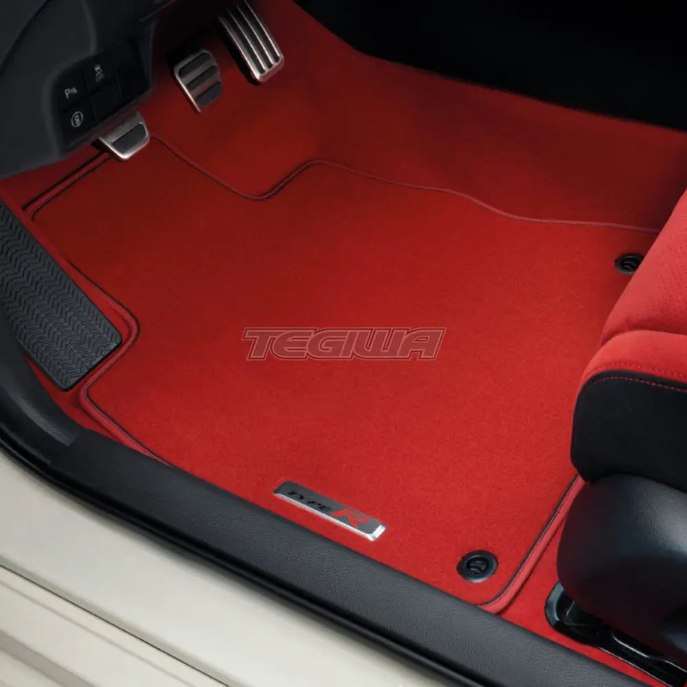 Genuine Honda Elegance Front & Rear Floor Mats Red Civic Type-R FL5 RHD 23+