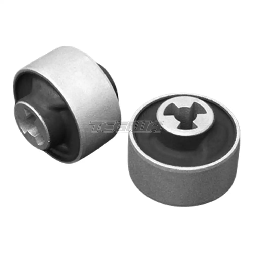 Hardrace Front Lower Rear Curved Arm Bushing Hardened Rubber 2Pcs Tesla Model 3 17 + Model Y 20 + Bushes