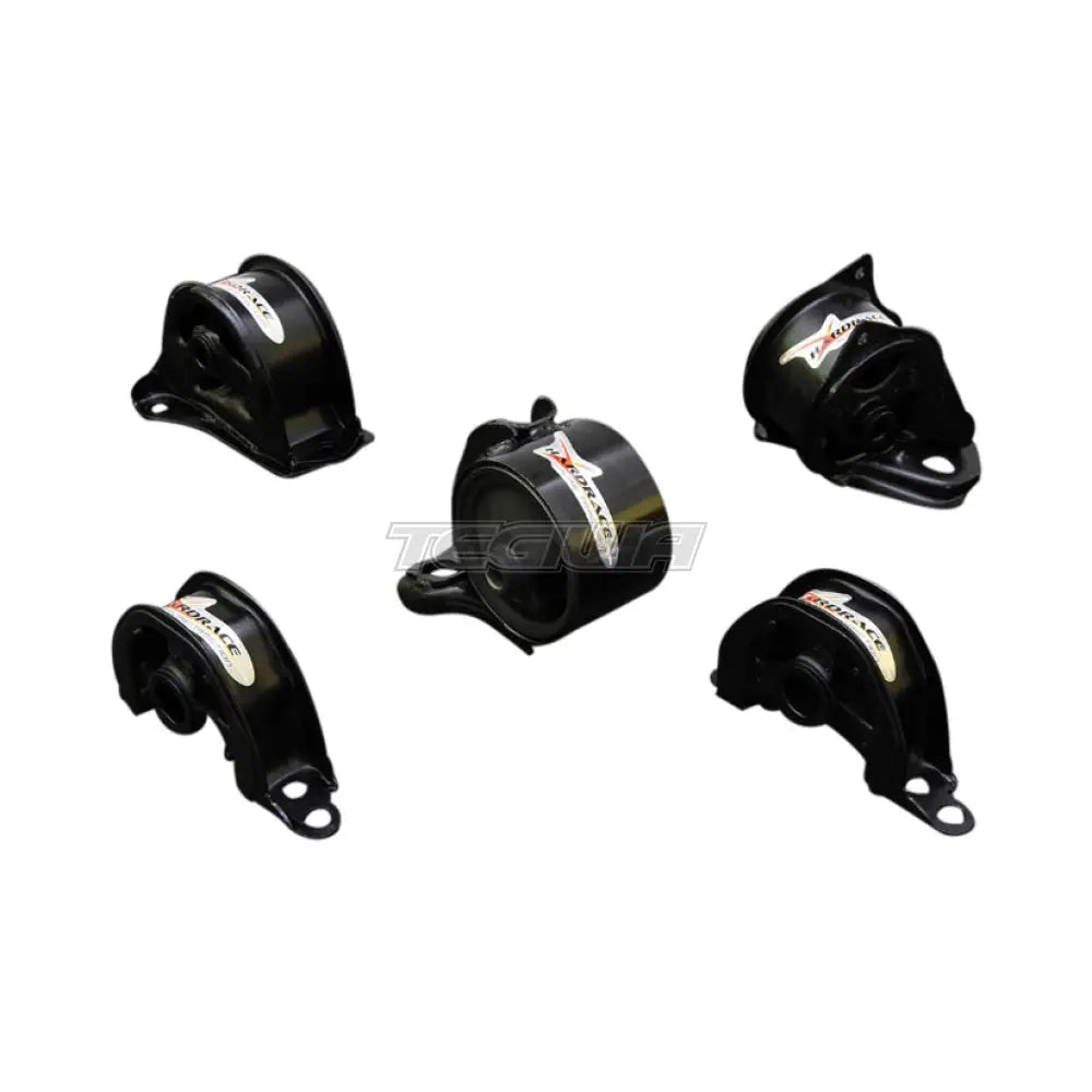 Hardrace Hardened Engine Mounts 5Pc Set MT Honda Civic EG B16A D16Z6 92-96 Engine Mounts
