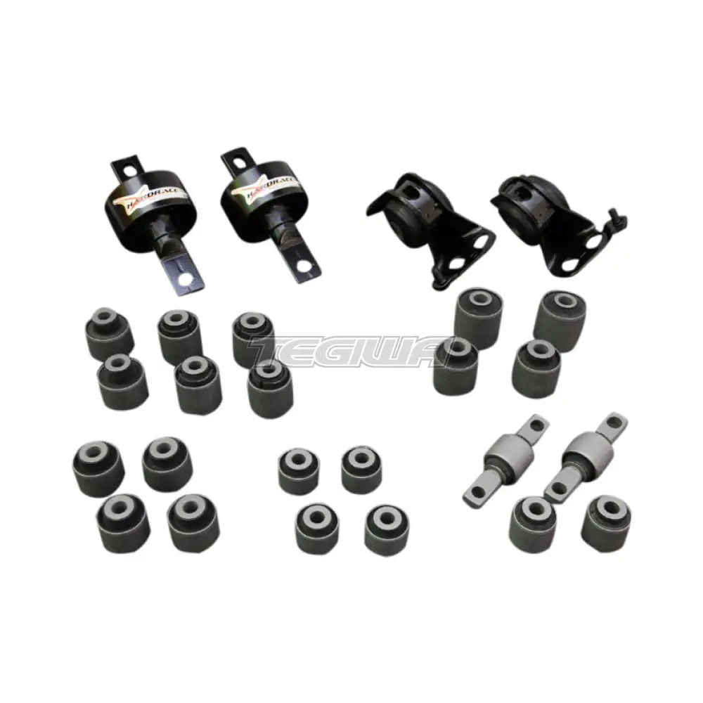 Hardrace Hardened Rubber Arm Bushes Complete 26Pc Set USDM Honda Integra DC2 RS LS SE GS GS-R 94-01 Bushes
